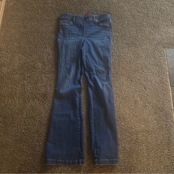SPANX Indigo Flare pull on jeans L - Picture 1 of 7